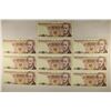 Image 1 : 10 POLISH 100 ZLOTYCH CRISP UNC BILLS. 1 SET OF 6