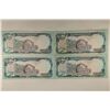 Image 1 : 4 AFGHANISTAN BANK 10,000 AFGHANIS CRISP BILLS