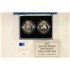 Image 1 : 1992 UNITED KINGDOM 2 COIN SILVER PROOF TEN PENCE