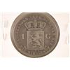 Image 1 : 1846 NETHERLANDS SILVER 1 GULDEN COIN .3038