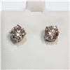 Image 1 : 14K LIGHT BROWN DIAMOND (2.4CT) EARRINGS