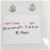 Image 2 : 14K LIGHT BROWN DIAMOND (2.4CT) EARRINGS