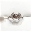 Image 1 : 10K  CHOCOLATE DIAMOND (1.6CT) & DIAMONDS(0.08CT) RING SIZE 7