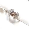 Image 2 : 10K  CHOCOLATE DIAMOND (1.6CT) & DIAMONDS(0.08CT) RING SIZE 7