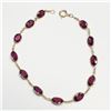 Image 1 : 14K  RHODOLITE GARNET(9.85CT) BRACELET