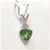 Image 1 : 14K  TOURMALINE(1.55CT) DIAMONDS(0.06CT) PENDANT