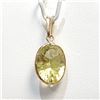 Image 1 : 14K  LEMON QUARTZ(5CT) PENDANT