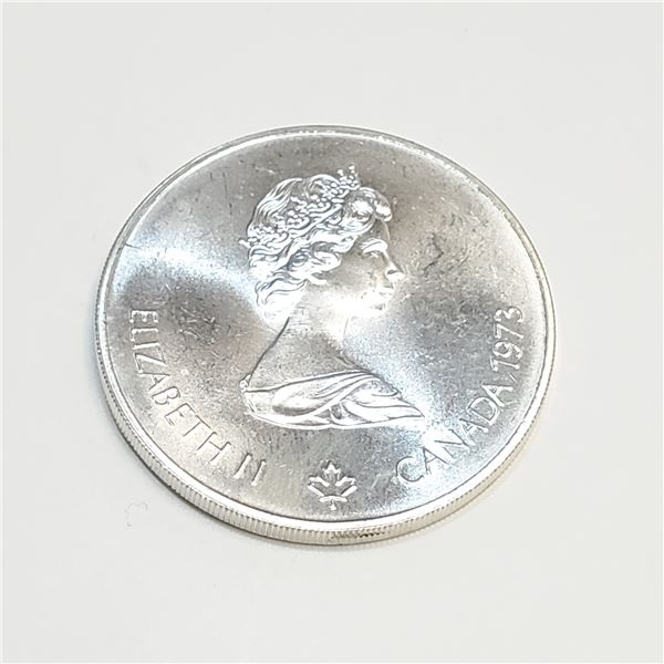 SILVER MONTREAL OLYMPIC $5 COIN