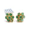 Image 1 : SILVER EMERALD(2.7CT) EARRINGS