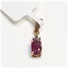 Image 1 : 14K  RUBY(0.55CT) DIAMOND(0.02CT) PENDANT