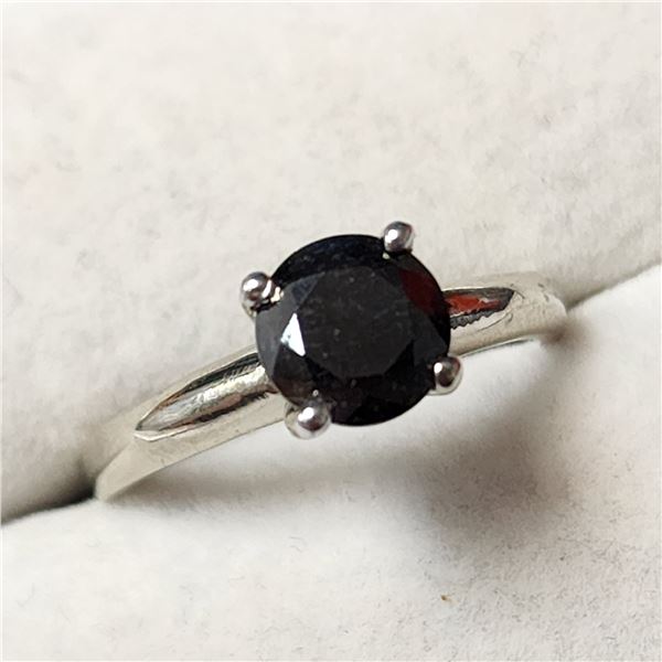 14K  BLACK DIAMOND(1.25CT) RING SIZE 6