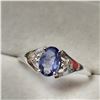 Image 2 : 10K  SAPPHIRE-CEYLON(0.9CT) DIAMOND(0.04CT) RING SIZE 7
