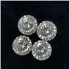 Image 1 : 4 WHITE MOISSANITE LASER CUT(APP 4CT)