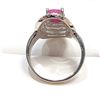Image 2 : SILVER RUBY & CZ RING SIZE 10