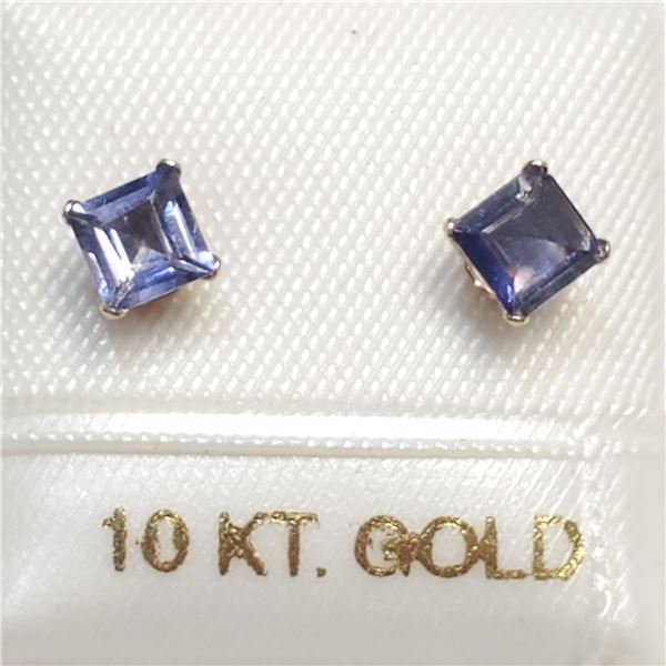 10K  IOLITE EARRINGS