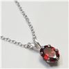 Image 2 : SILVER GARNET NECKLACE