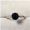 Image 1 : 10K  BLACK DIAMOND(1CT) DIAMOND(0.06CT) RING SIZE 6.5