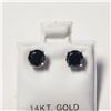 Image 1 : 14K  BLACK DIAMOND(1.5CT) EARRINGS