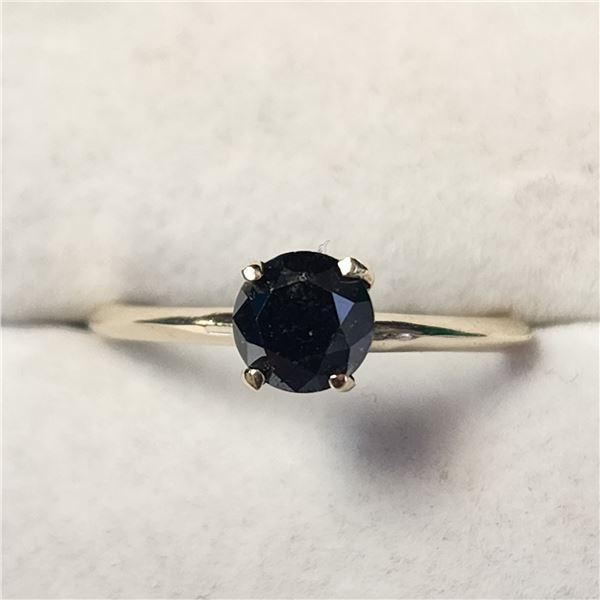 10K  BLACK DIAMOND(0.8CT) RING SIZE 6.5