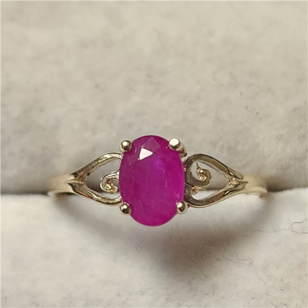 10K  RUBY(0.65CT) RING SIZE 5.5