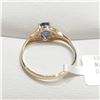 Image 2 : 10K  NATURAL CEYLON SAPPHIRE(1CT) DIAMOND(0.04CT) RING SIZE 7