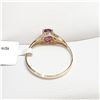 Image 2 : 10K  NATURAL PINK TOURMALINE(0.7CT) DIAMOND(0.04CT) RING SIZE 7