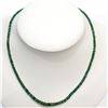 Image 1 : 10K  NATURAL EMERALD(37CT) NECKLACE