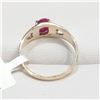 Image 2 : 10K  NATURAL RUBY(0.6CT) RING SIZE 4.5
