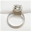 Image 2 : SILVER MOONSTONE RING SIZE 7