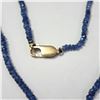 Image 2 : 10K  NATURAL SAPPHIRE 16"(37CT) NECKLACE