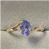 Image 1 : 10K  TANZANITE(0.95CT) DIAMOND(0.02CT) RING SIZE 7