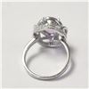Image 2 : SILVER AMETHYST CZ RING SIZE 7.75