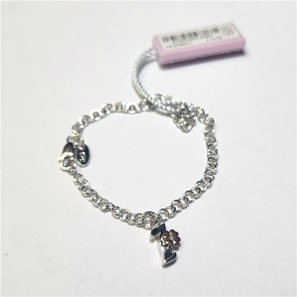 SILVER DIAMOND 6" BRACELET