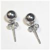 Image 2 : SILVER BALL EARRINGS