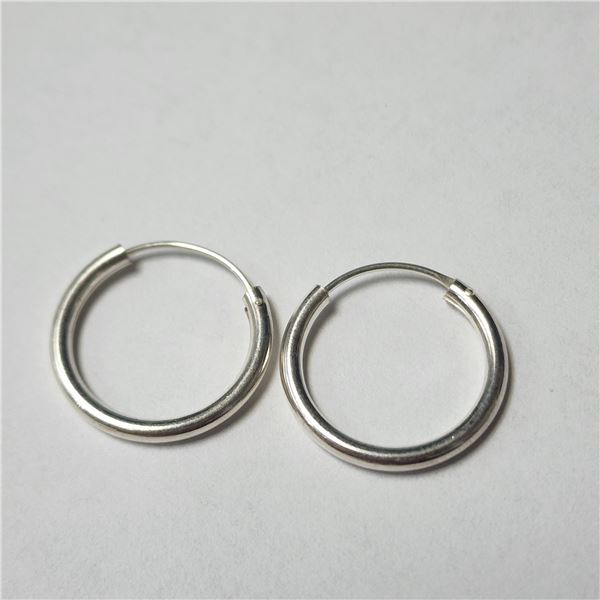 SILVER HOOP EARRINGS