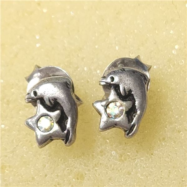 SILVER CRYSTAL EARRINGS