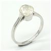 Image 2 : SILVER DIAMOND (0.55CT) RING SIZE 6