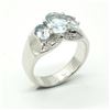Image 2 : SILVER BLUE TOPAZ(1.9CT) RING SIZE 7
