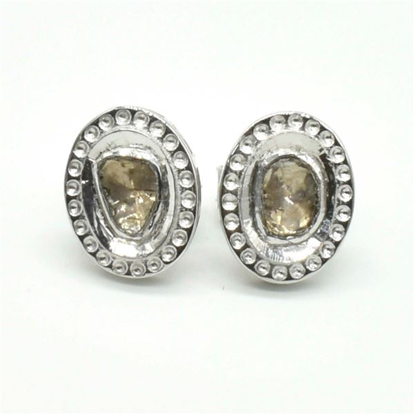 SILVER DIAMOND (0.6CT) EARRINGS