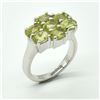 Image 2 : SILVER PERIDOT(2.75CT) RING SIZE 6.75