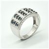 Image 2 : SILVER BLUE SAPPHIRE(1.35CT) RING SIZE 7