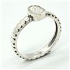 Image 2 : SILVER DIAMOND (0.4CT) RING SIZE 9
