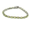 Image 1 : SILVER PERIDOT(8.5CT) BRACELET