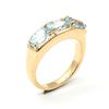 Image 2 : ROSEGOLD PLATED SIL BLUE TOPAZ(1.35CT) RING SIZE 7