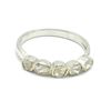 Image 1 : SILVER DIAMOND (0.6CT) RING SIZE 6