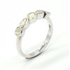 Image 2 : SILVER DIAMOND (0.6CT) RING SIZE 6