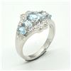 Image 2 : SILVER BLUE TOPAZ(1.35CT) RING SIZE 7