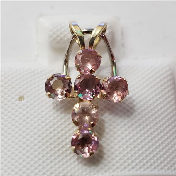 10K  TOURMALINE PENDANT