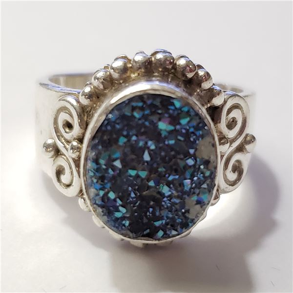 SILVER RING SIZE  ADJUSTABLE