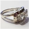 Image 2 : SILVER CZ RING SIZE 7